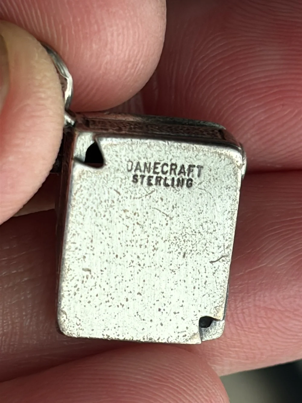 Vintage Danecraft Sterling Silver Type Writer Charm